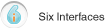 six interfaces